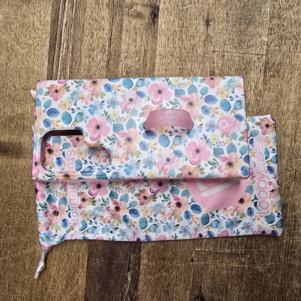 Popsy Floral Kids Phone Case - Pink and Blue